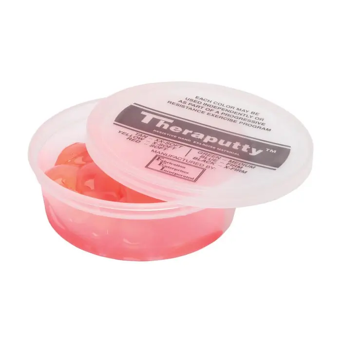 Fast Shipping CanDo Antimicrobial Theraputty, Soft, 4 Ounce, Red